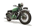 Motorcycle retro Royalty Free Stock Photo