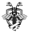 Motorcycle ribbon emblem