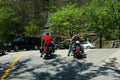 motorcycle riders in the city