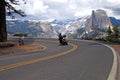 Motorcycle riding at Glacier Pint