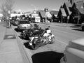 Motorcycle on the roadside Royalty Free Stock Photo