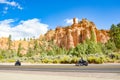 Motorcycle roadtrip at Bryce National Park