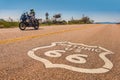 Motorcycle on Route 66