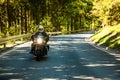 Motorcycle on the rural road