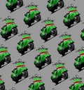 classic pattern scooter green blue background