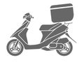 Motorcycle Scooter Black Silhouette
