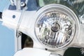 Motorcycle or Scooter headlight lamp and windshields. Royalty Free Stock Photo