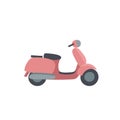 Motorcycle scooter transportation illustration