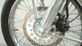 Motorcycle side pan wheel disc brake