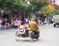 Motorcycle and Sidecar, Veteran`s Day Parade
