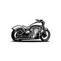Motorcycle silhouette. Motor bike vector isolated illustration