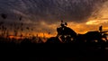 Motorcycle silhouette