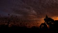 Motorcycle silhouette