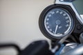 Motorcycle speedometer detail Royalty Free Stock Photo