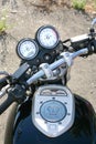 Motorcycle speedometer tachometre Royalty Free Stock Photo