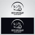 Motorcycle Speedway Race Logo Designs Template