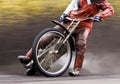 Motorcycle speedway rider Royalty Free Stock Photo