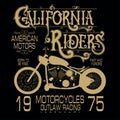 Motorcycle sport emblem