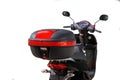 Motorcycle storage box Royalty Free Stock Photo