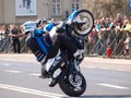 Motorcycle stunts, Lublin, Poland