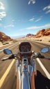 Iconic American Motorcycle Journey Through The Desert
