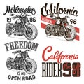 Motorcycle t-shirt graphic print