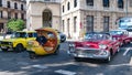 Motorcycle Taxi, american classic car Taxi, passenger transportation opportunities in Cuba