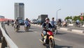 Motorcycle traffic in Ho Chi Minh city.