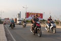 Motorcycle traffic in Ho Chi Minh city.