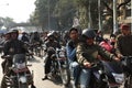 Motorcycle traffic jams