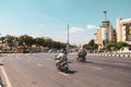 Motorcycle traffic in Bangkok, Thailand