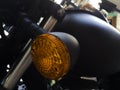 Motorcycle turn signal Royalty Free Stock Photo