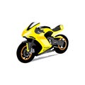 Motorcycle vector icon illustration rider colorful design