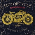Motorcycle vintage graphics, Road Trip , t-shirt typography, Vintage. Vector Royalty Free Stock Photo