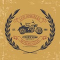 Motorcycle vintage graphics, t-shirt typography, Vintage. Vector Royalty Free Stock Photo