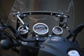 Motorcycle WELS Trophy WQ-250. Dashboard close up