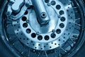 Motorcycle wheel Royalty Free Stock Photo