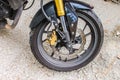 Motorcycle Wheel Transport Metal Machine Close Travel