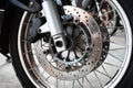 Motorcycle wheels Royalty Free Stock Photo