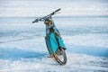 Motorcycle for winter Speedway Royalty Free Stock Photo