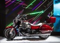 Motorcycles expo in Milan EICMA show Moto Guzzi