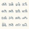 Motorcycles icons