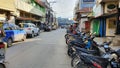 Motorcycles Parked in Roadside in Bohol, Philippine Islands