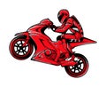 Motorcycles racers biker vector illustration design