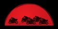 5 Motorcycles Racing graphic