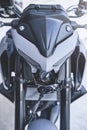 Motorcycles in the showroom Yamaha shop. Yamaha MT03 motorcycle, selective focus Royalty Free Stock Photo