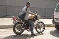 Motorcyclist waiting Havana