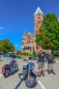 Motorcyclists at Green County Courtcouse - Monroe, WI