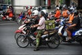 Motorcyclists at a Junction Royalty Free Stock Photo