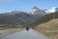 Motorcyclists at the mountains